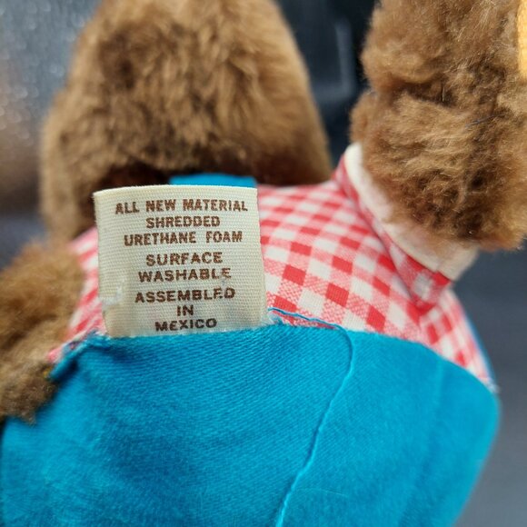 Vintage Fisher Price Roly Poly Round Teddy Bear Plush Chime Musical Baby Toy - Picture 7 of 7